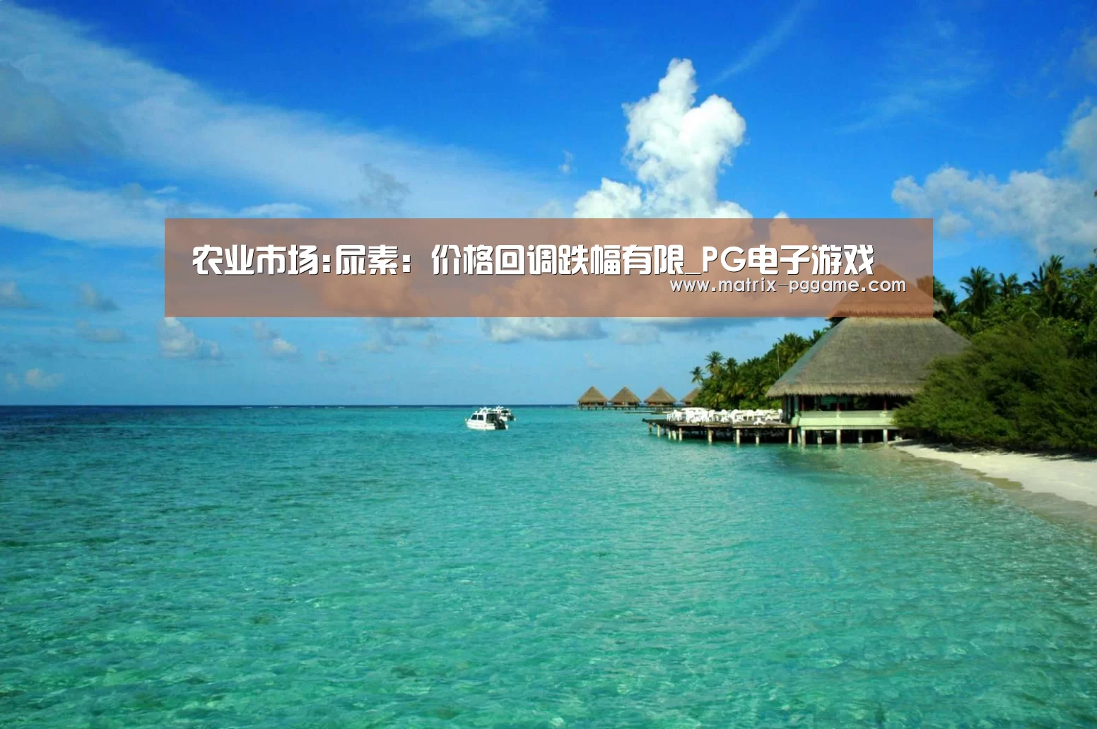 农业市场:尿素：价格回调跌幅有限_PG电